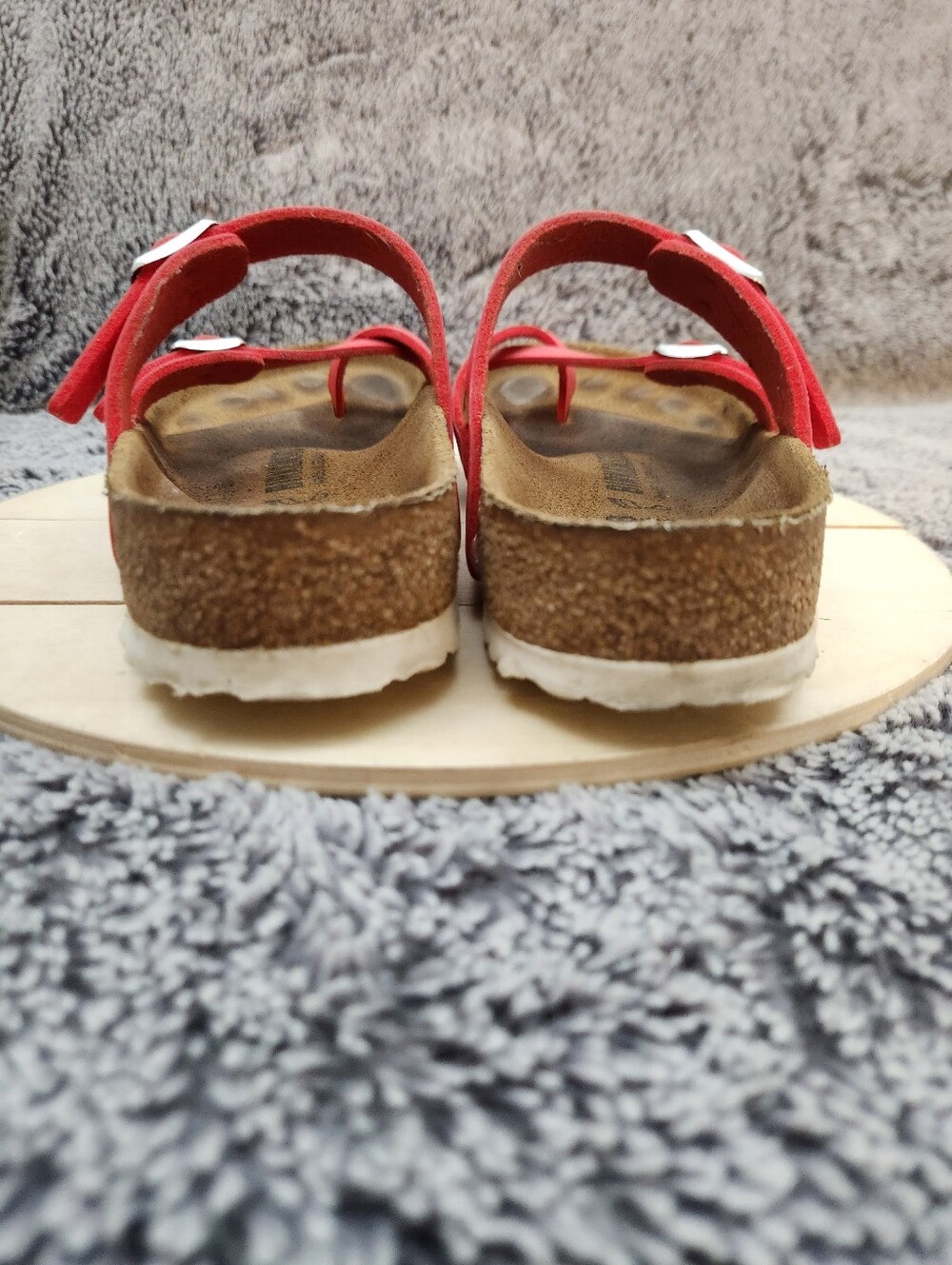 Birkenstock Mayari Icy Metallic Poppy Birko-Flor Sandals Women's Size 7 - Picture 7 of 9